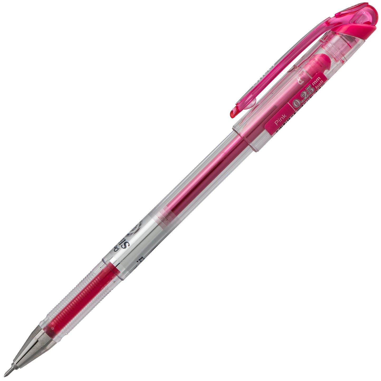 Pentel Arts Slicci (0.25mm) Extra Fine Gel Pen - Pink Ink (BG202-P1)
