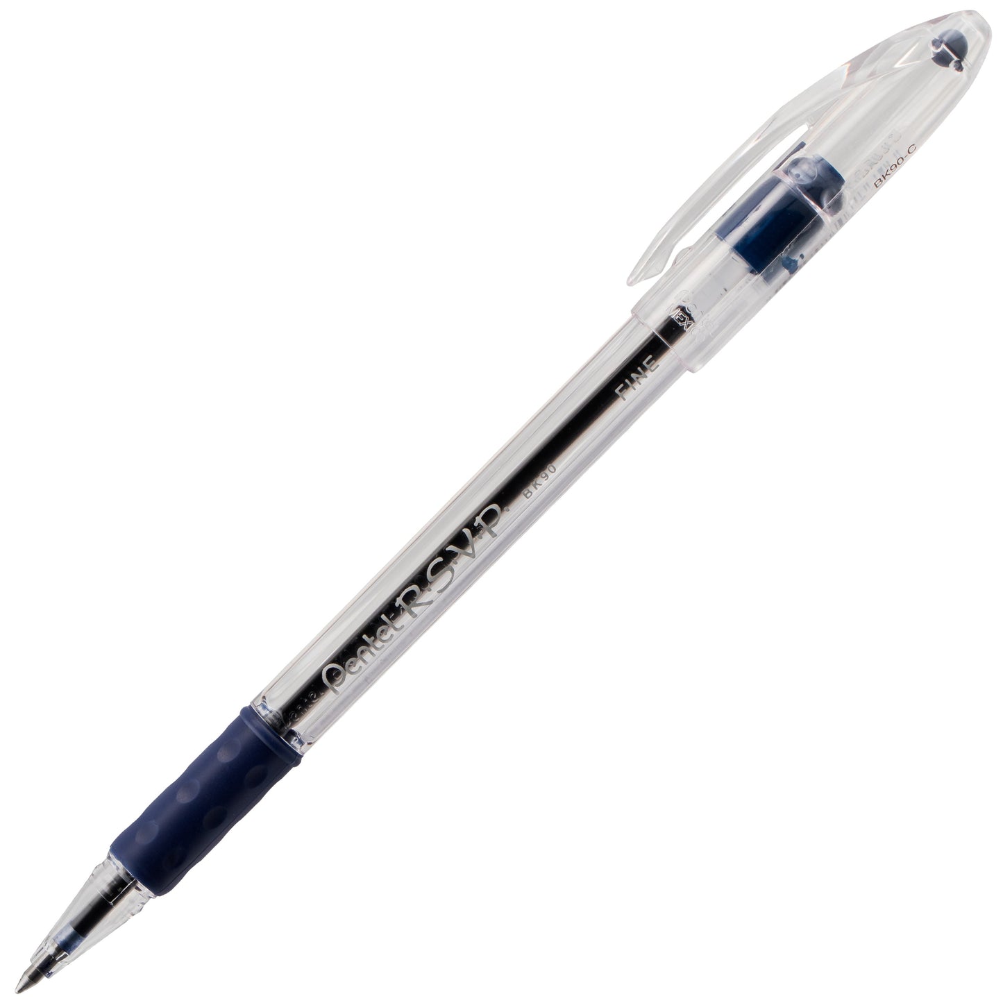 RSVP Ballpoint Pen, (0.7mm) Fine Line, Blue Ink (BK90-C)