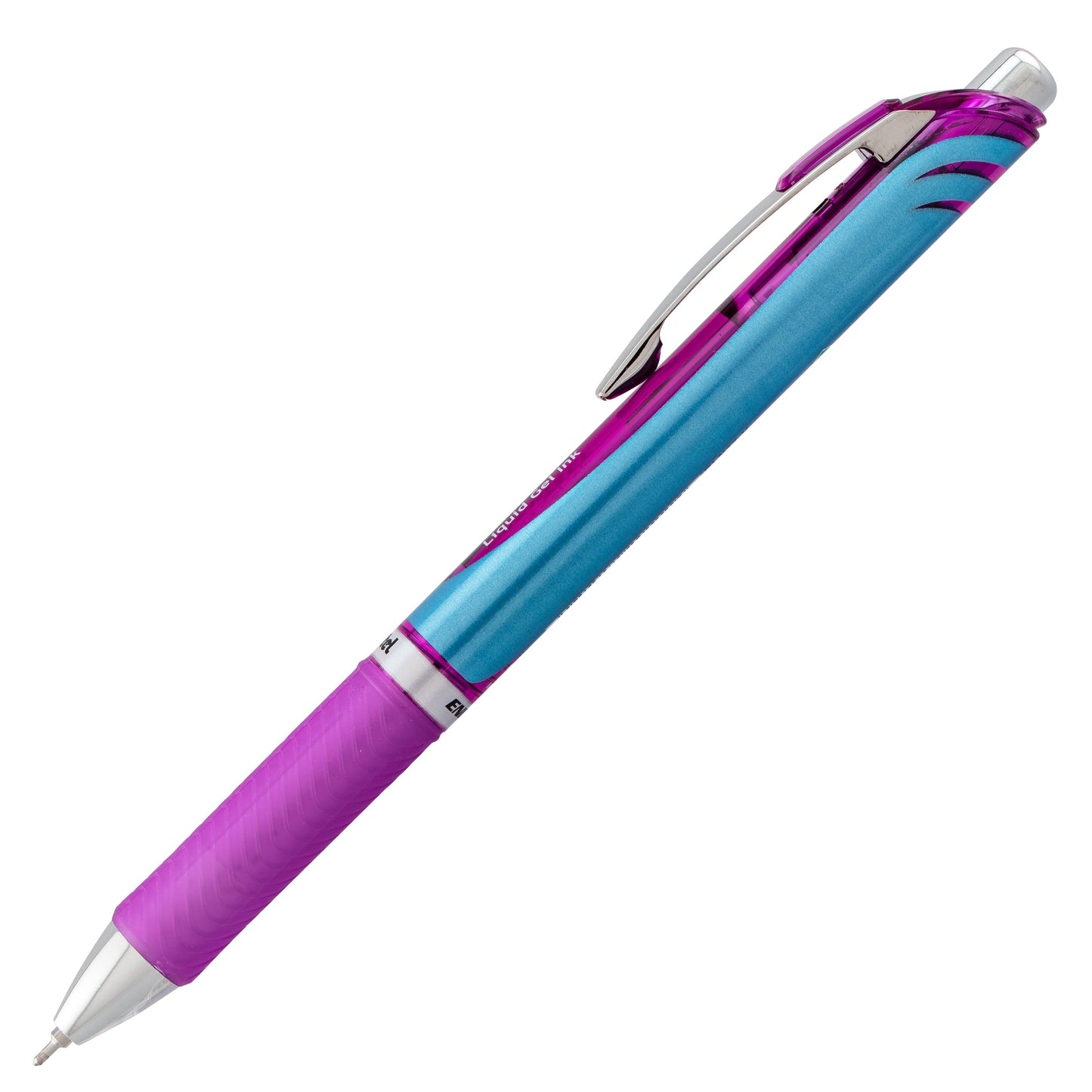 EnerGel RTX Retractable Liquid Gel Pen, (0.7mm) Needle Tip, Medium Line, Violet Ink (BLN77-V)