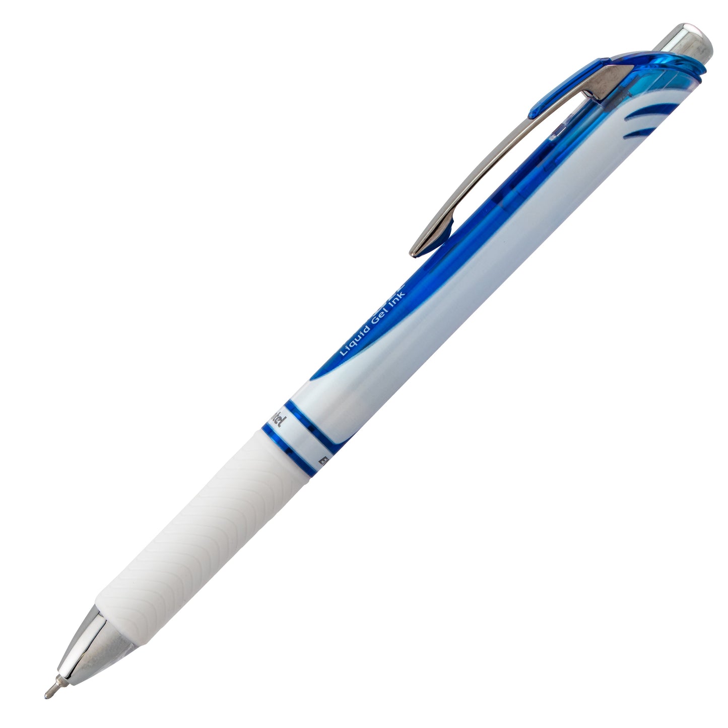 EnerGel Pearl Retractable Liquid Gel Pen, (0.7mm) Needle Tip, Medium Line, Blue Ink (BLN77PW-C)