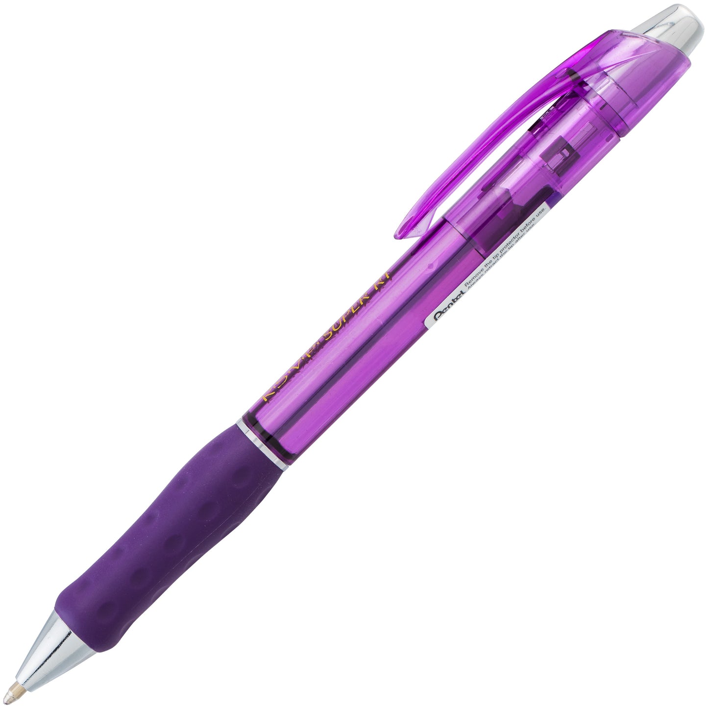 RSVP Super RT Ballpoint Pen, (1.0mm) Medium Line, Violet Ink (BX480-V)