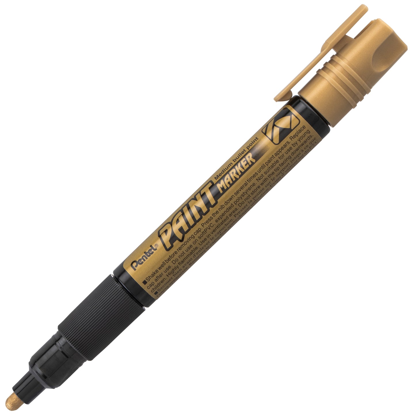 Paint Markers, Medium Bullet Point, Gold Ink (MMP20-X)