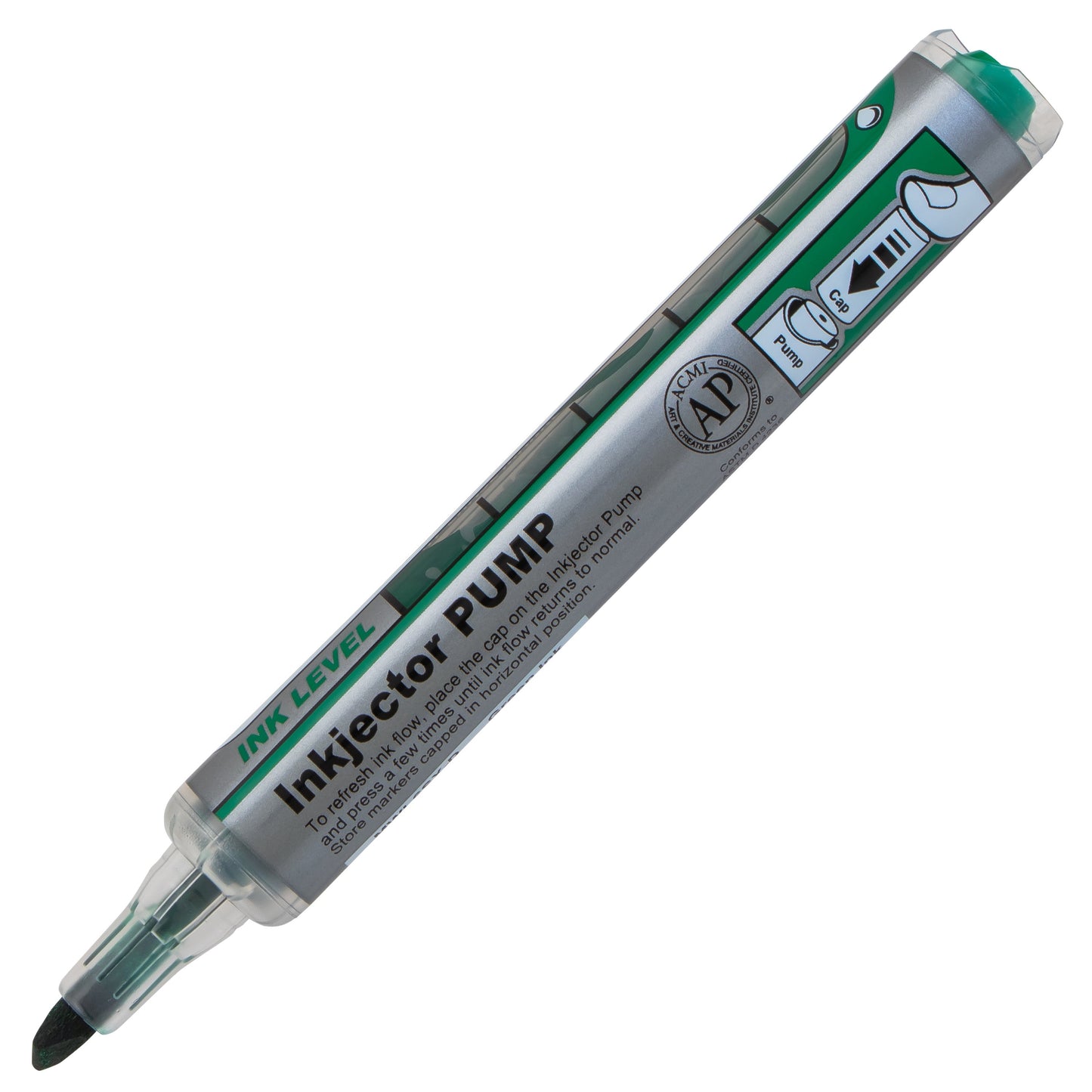 Markathon Pump Dry Erase Marker, Chisel Tip, Green Ink (MWL6SX-D)