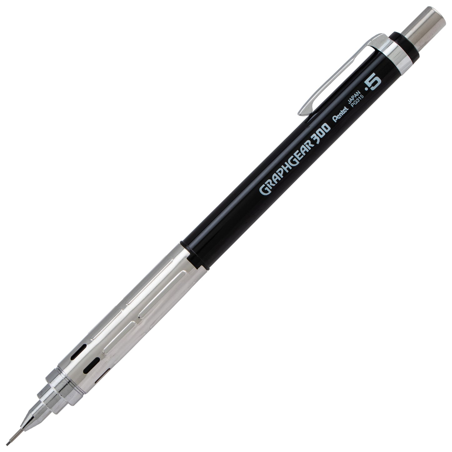 GraphGear 300 Mechanical Pencil, (0.5mm) Fine line, Black Barrel (PG315A)