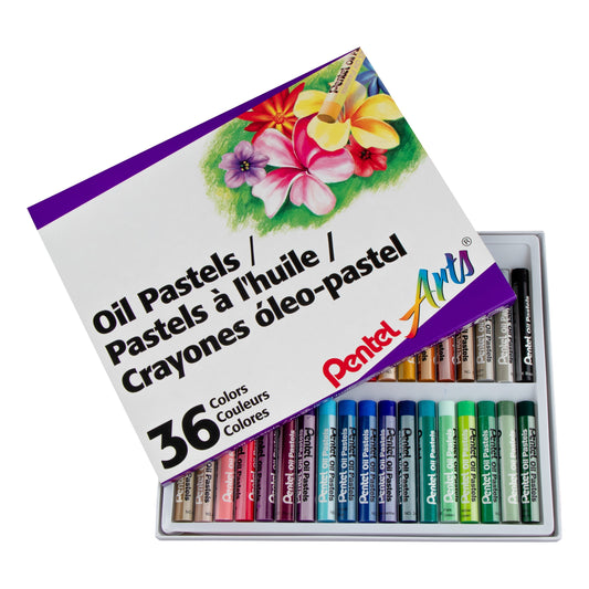 Pentel Arts Oil Pastels - 36 Color Set (PHN-36), 48 Each