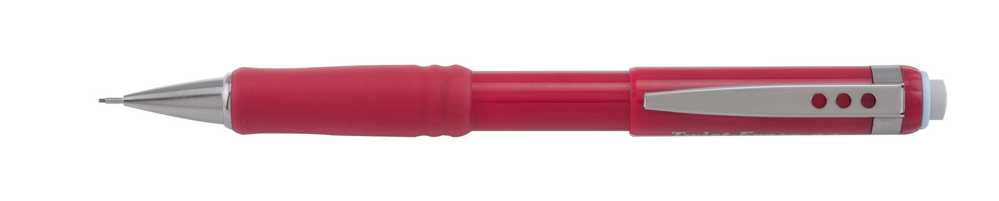 Pentel Twist-Erase III Mechanical Pencil (0.7mm), Red Barrel (QE517B)