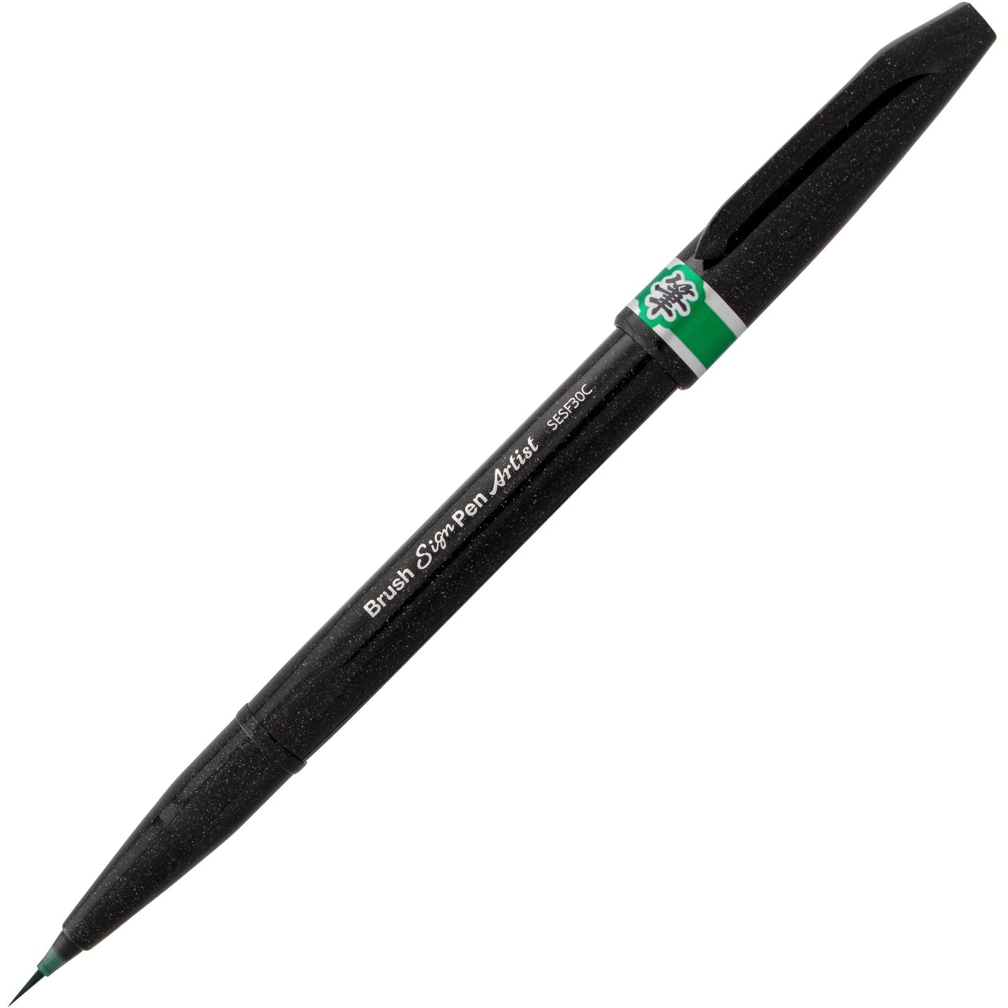 Pentel Arts Sign Pen Micro Brush, Green Ink (SESF30C-D)