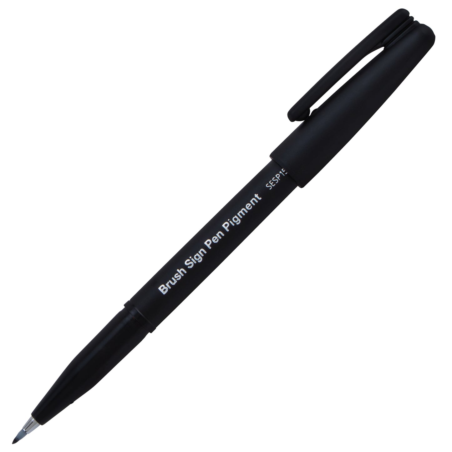 Pentel Arts Sign Pen Brush, Black Pigment Ink (SESP15-A)