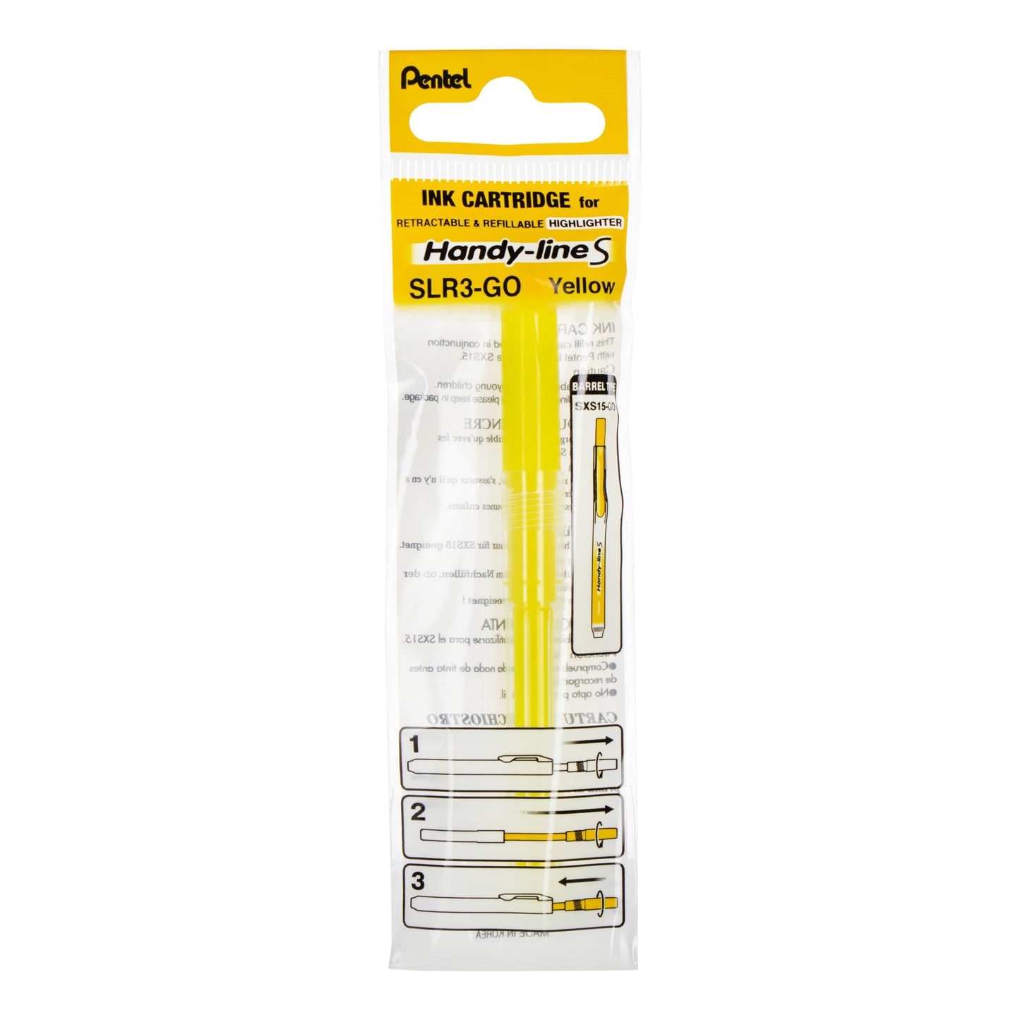 Refill for Handy-Line S Highlighter, Yellow Ink (SLR3-G)