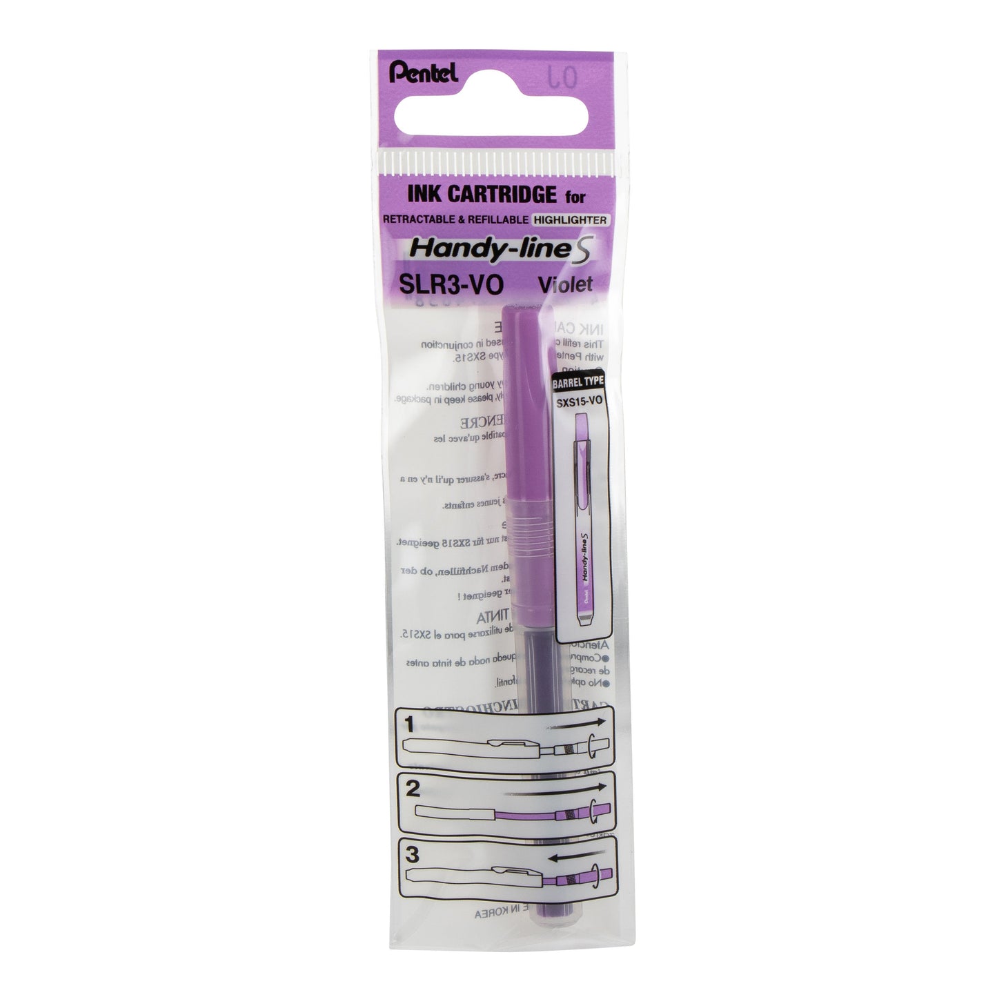 Refill for Handy-Line S Highlighter, Violet Ink (SLR3-V)