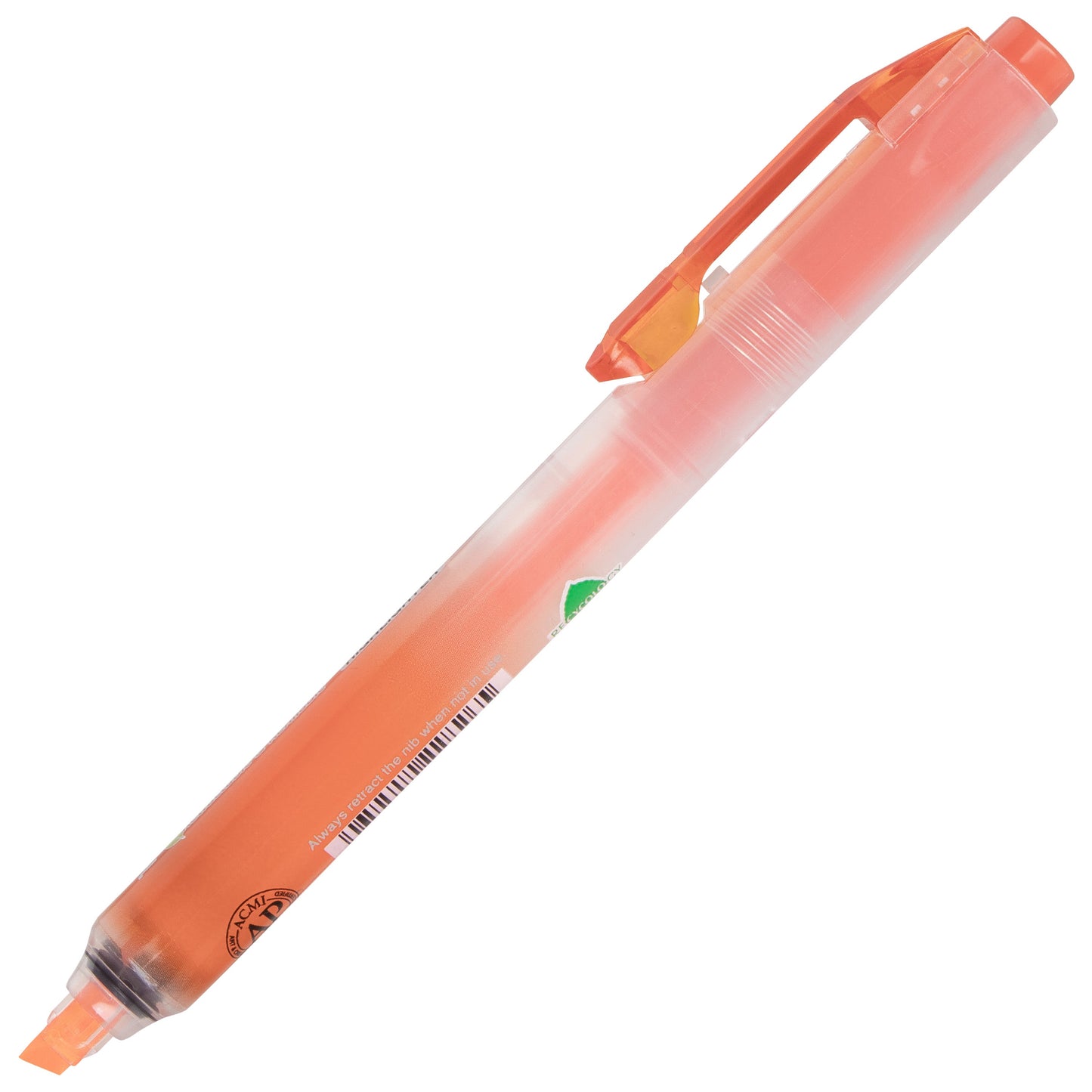 Handy-Line S Retractable & Refillable Highlighter, Chisel Tip, Orange Ink (SXS15-F)