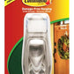 Command™ Outdoor Large Metal Hook Brushed Nickel FC13-BN-AWES, 1 hook, 2 water-resistant strips