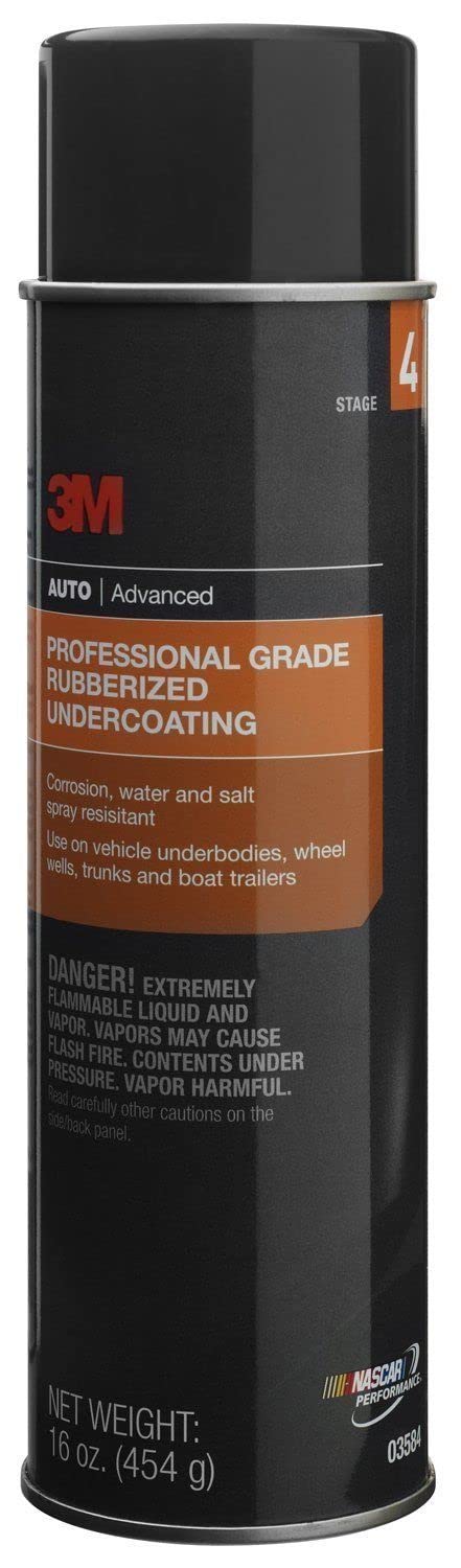 3M™ Professional Grade Rubberized Undercoating, 03584, 16 oz, 6 per case