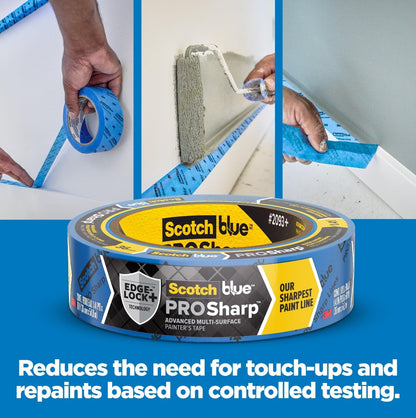 ScotchBlue™ PROSharp™ Painter's Tape 2093+-36AC3, 1.41 in x 60 yd (36mm x 54.8m), 3 rolls/pack
