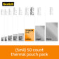 Scotch™ Thermal Pouches 5 mil TP5854-50, 8.9 in x 11.4 in (228 mm x 291 mm)