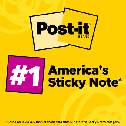 Post-it® Super Sticky Notes 622-18SSAN-CP, Playful Primaries, 100% PEFC, SGSCH-PEFC-COC-110078