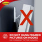 Command™ Large Satin Brass Double Hooks 17036BR-2ES, 2 Hooks, 2 Strips