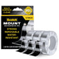 Scotch-Mount™ Multipurpose Gel Tape 420-3M-3ES, 30 mm x 3 m (1.18 in x 118 in), 3 Pack