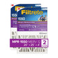 Filtrete™ High Performance Air Filter 1550 MPR NDP03-4-2PK-1E, 20 in x 25 in x 4 in (50.8 cm x 63.5 cm x 10.1 cm)