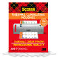 Scotch™ Thermal Pouches TP3854-200, 8.9 in x 11.4 in (228 mm x 291 mm)