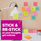 Post-it® Super Sticky Notes 654-24SSAU, Energy Boost Collection, 3 in x 3 in (76 mm x 76 mm), 100% PEFC, SGSCH-PEFC-COC-110078