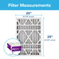 Filtrete™ High Performance Air Filter 1550 MPR NDP03-4-2PK-1E, 20 in x 25 in x 4 in (50.8 cm x 63.5 cm x 10.1 cm)