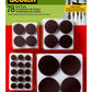 Scotch™ Round Felt Pads, SP857-NA, Multi Pack, Brown, 78pk