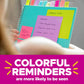 Post-it® Super Sticky Notes 654-24SSAU, Energy Boost Collection, 3 in x 3 in (76 mm x 76 mm), 100% PEFC, SGSCH-PEFC-COC-110078