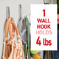 Command™ Large Satin Brass Double Hooks 17036BR-2ES, 2 Hooks, 2 Strips