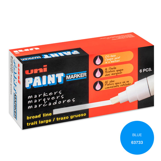 uni® Paint PX-30 Oil-Based Paint Markers, Broad Line (8mm), Blue