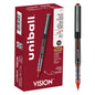 uniball™ Vision Rollerball Pen, Micro Point (0.5mm), Red