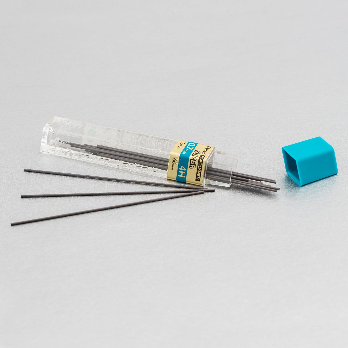 Super Hi-Polymer Lead Refill (0.7mm) Medium, 4H, 12 pcs/Tube (50-4H)