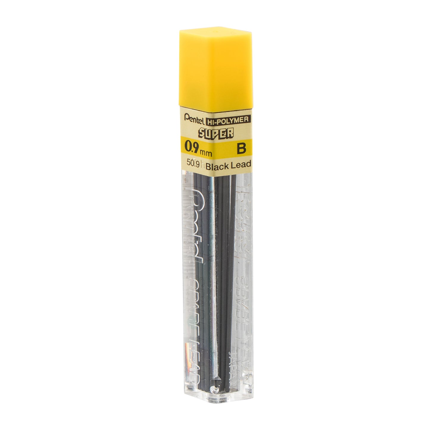 Super Hi-Polymer Lead Refill (0.9mm) Thick, B, 15 pcs/Tube (50-9-B)