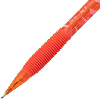 ICY Mechanical Pencil, (0.9mm), Tinted Orange Barrel (AL29TF)