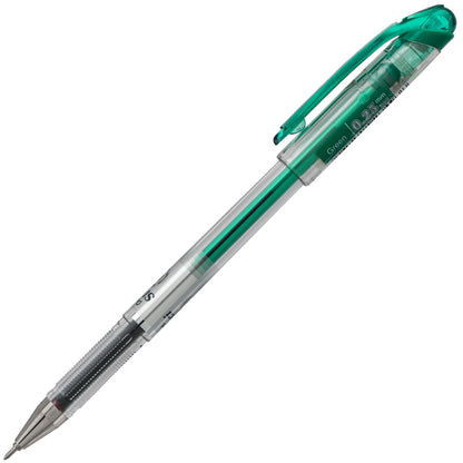 Pentel Arts Slicci (0.25mm) Extra Fine Gel Pen - Green Ink (BG202-D)