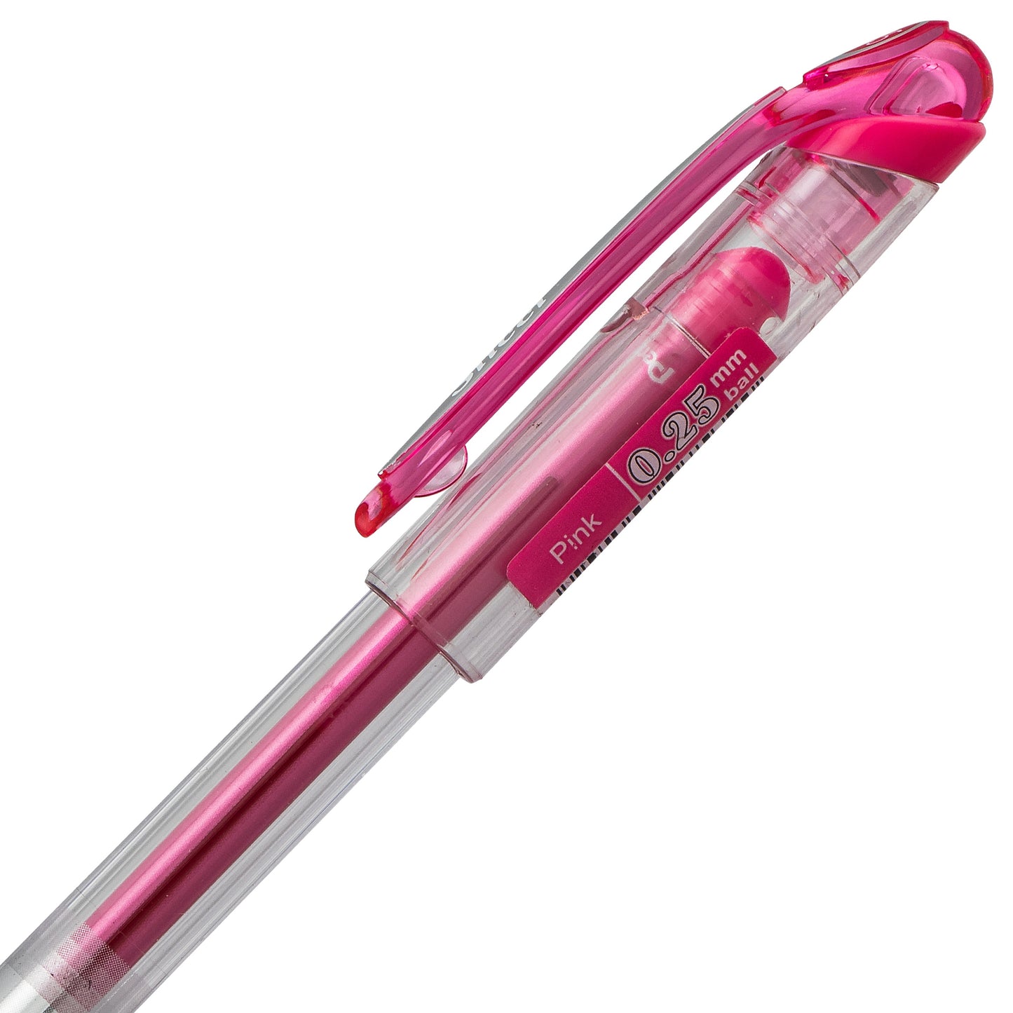 Pentel Arts Slicci (0.25mm) Extra Fine Gel Pen - Pink Ink (BG202-P1)