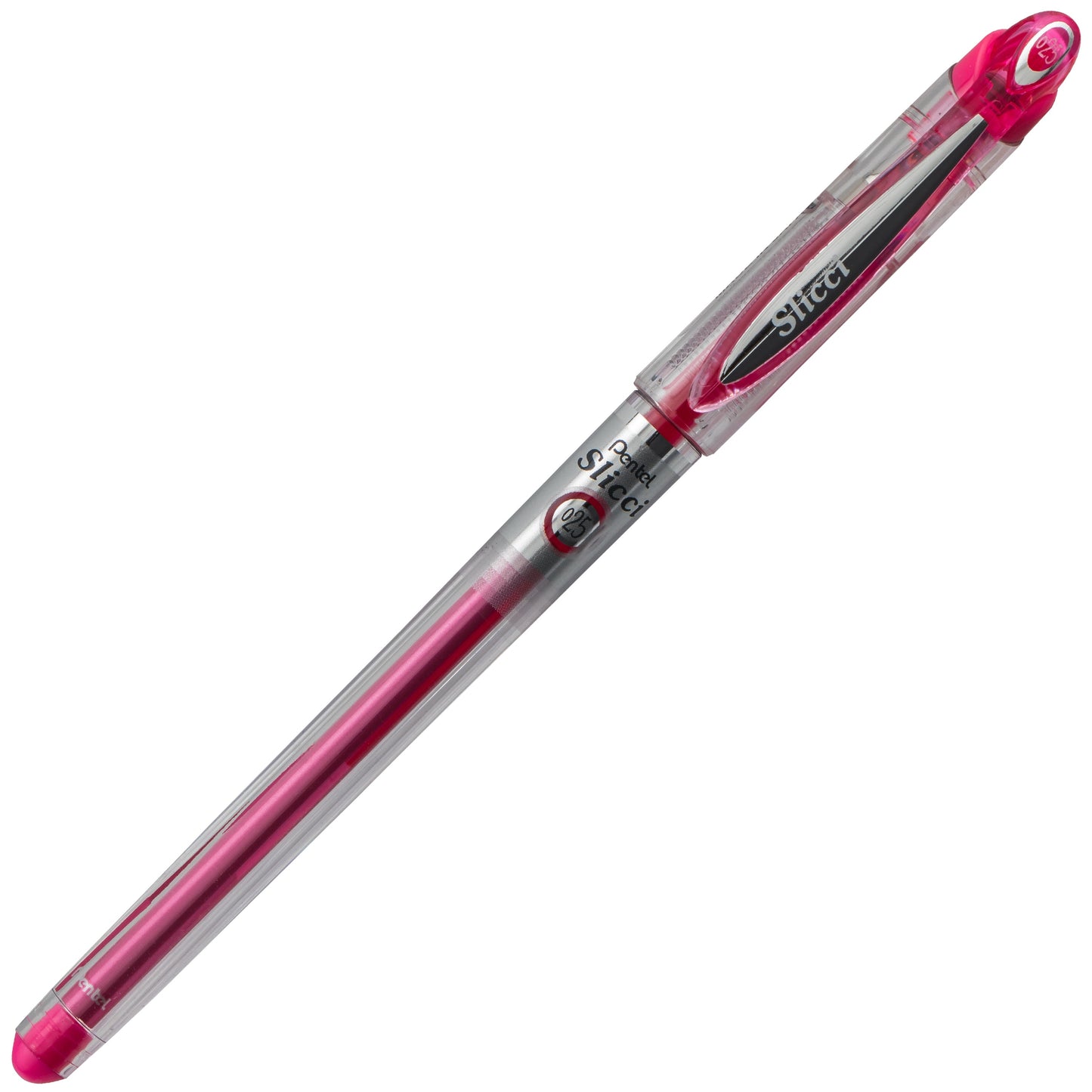 Pentel Arts Slicci (0.25mm) Extra Fine Gel Pen - Pink Ink (BG202-P1)