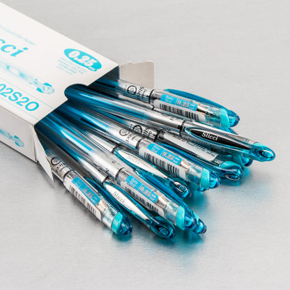 Pentel Arts Slicci (0.25mm) Extra Fine Gel Pen - Baby Blue Ink (BG202-S2)