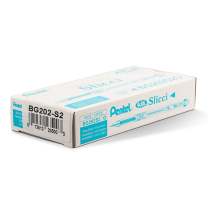 Pentel Arts Slicci (0.25mm) Extra Fine Gel Pen - Baby Blue Ink (BG202-S2)