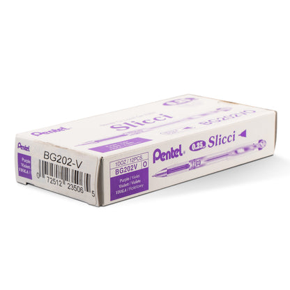 Pentel Arts Slicci (0.25mm) Extra Fine Gel Pen - Violet Ink (BG202-V)