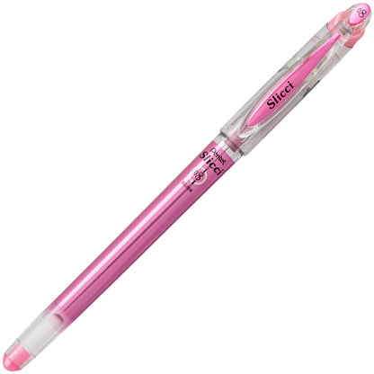 Pentel Arts Slicci METALLIC (0.8mm) Needle Tip Med Gel Pen Pink Metallic Ink (BG208-MP)