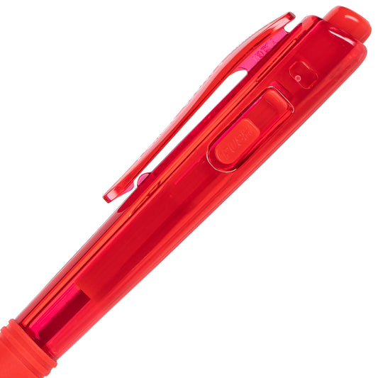 Pentel Wow! Retractable Ballpoint Pen, (1.0mm) Medium Line, NEW Ink, Red Ink (BK440-B)