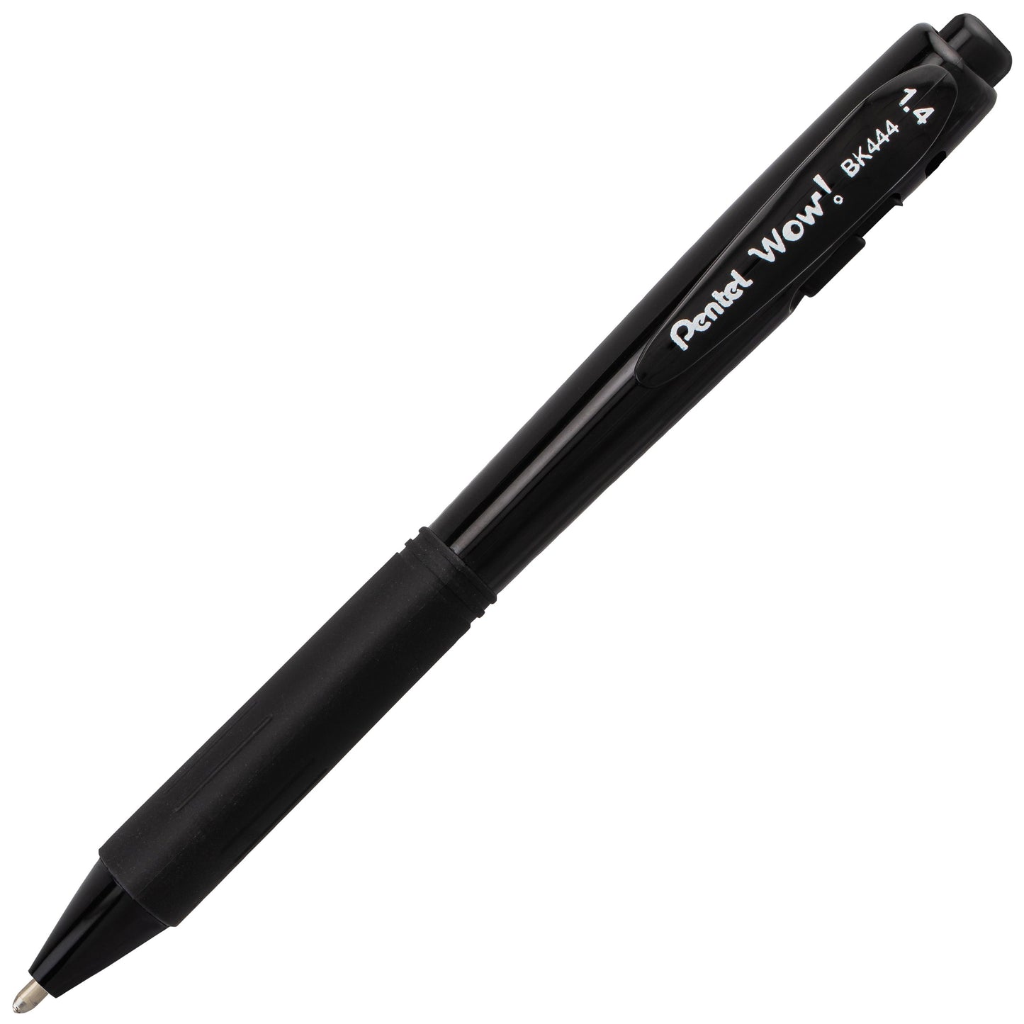 Pentel WOW! Ballpoint Pen, (1.4mm), Bold Line, Black Ink (BK444-A), 24 Dozen