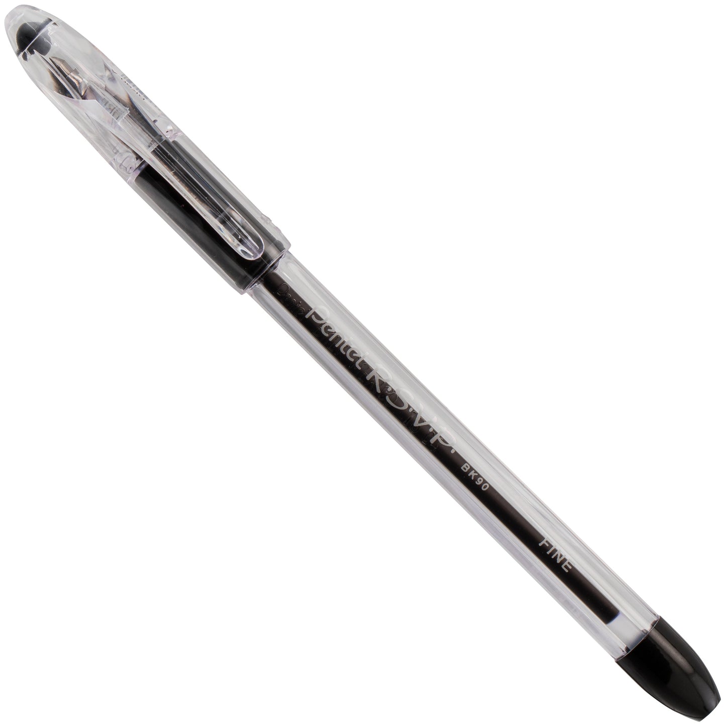 RSVP Ballpoint Pen, (0.7mm) Fine Line, Black Ink (BK90-A)