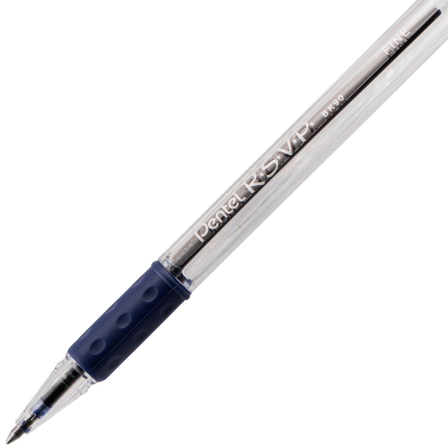 RSVP Ballpoint Pen, (0.7mm) Fine Line, Blue Ink (BK90-C)