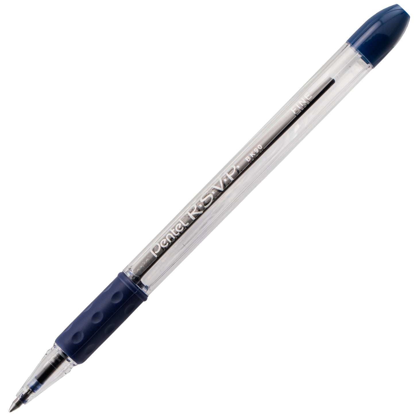RSVP Ballpoint Pen, (0.7mm) Fine Line, Blue Ink (BK90-C)