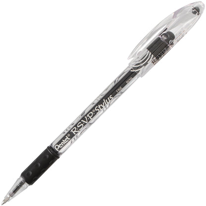 RSVP STYLUS Ballpoint Pen, (0.7mm) Fine Line, Black Ink (BK90L-A)
