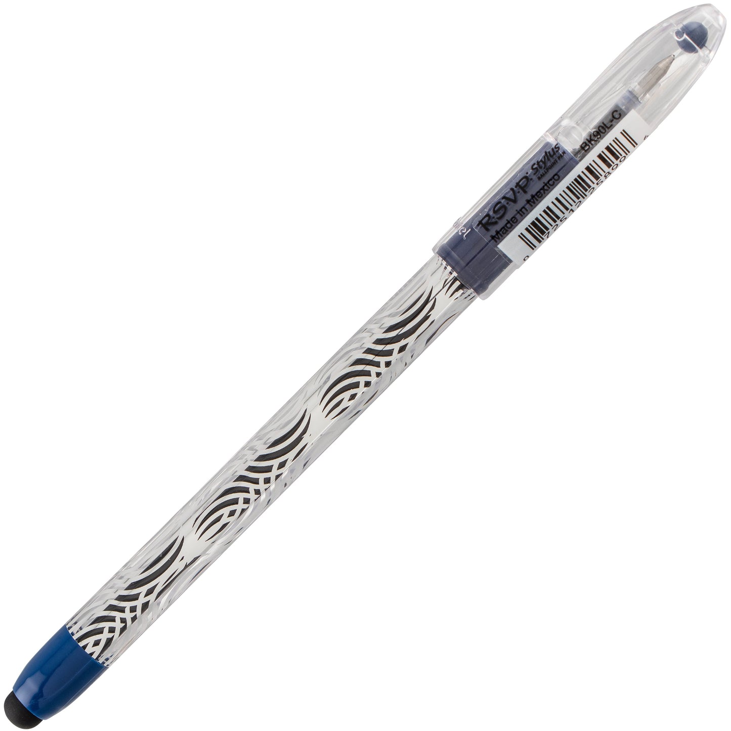 RSVP STYLUS Ballpoint Pen, (0.7mm) Fine Line, Blue Ink (BK90L-C)