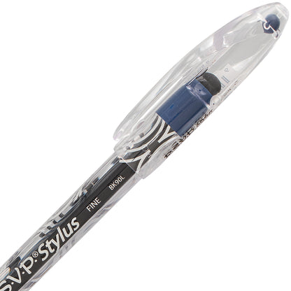 RSVP STYLUS Ballpoint Pen, (0.7mm) Fine Line, Blue Ink (BK90L-C)