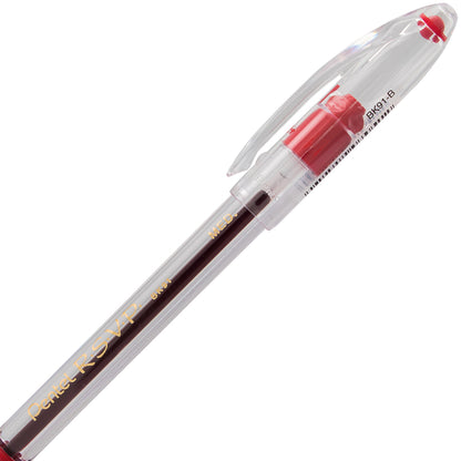 RSVP Ballpoint Pen, (1.0mm) Medium Line, Red Ink (BK91-B)